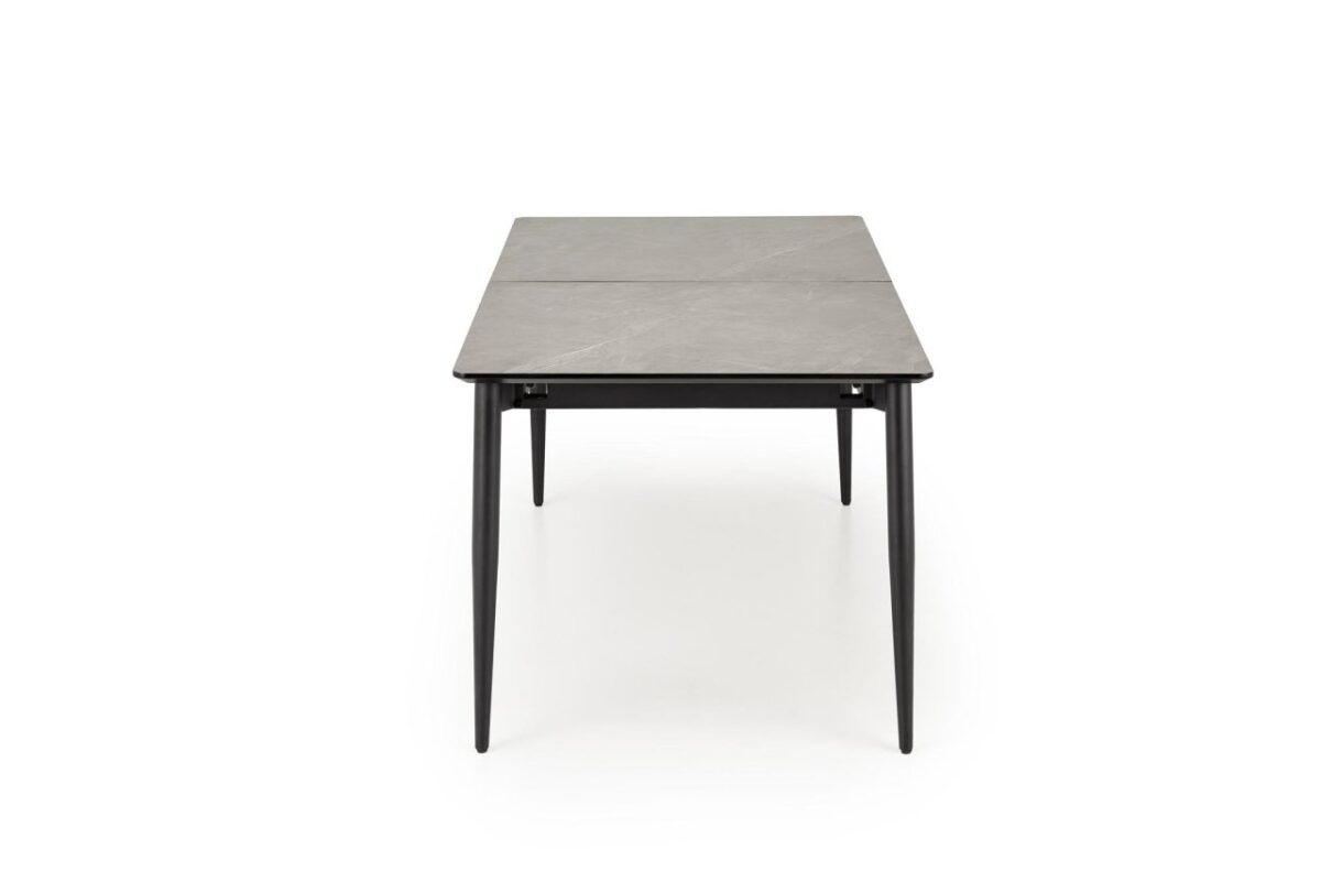 Tavolo allungabile Charles effetto marmo grigio/nero L180-260 cm - immagine 10