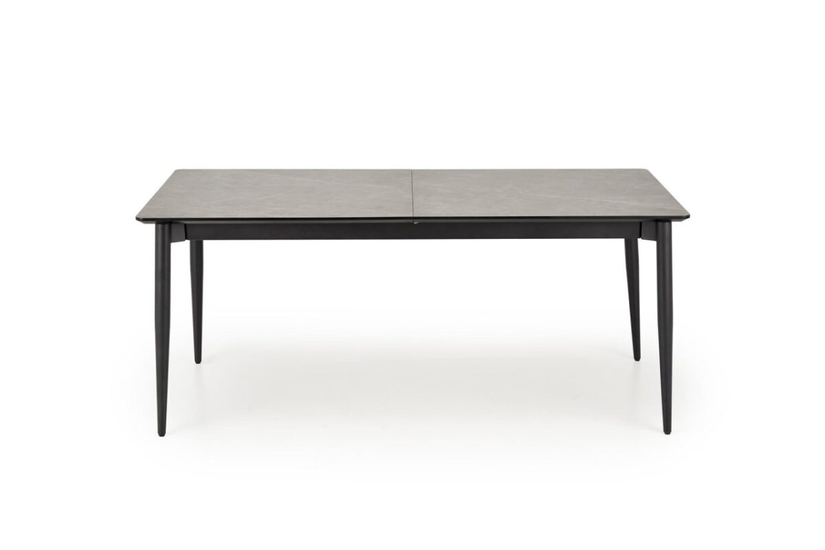 Tavolo allungabile Charles effetto marmo grigio/nero L180-260 cm - immagine 11