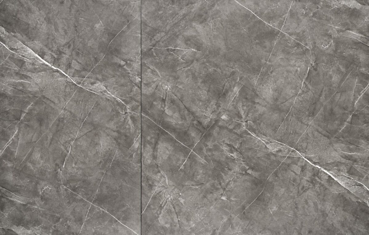 Tavolo allungabile Charles effetto marmo grigio/nero L180-260 cm - immagine 18