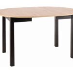 Tavolo allungabile Dante in rovere/nero opaco - L102-142 cm