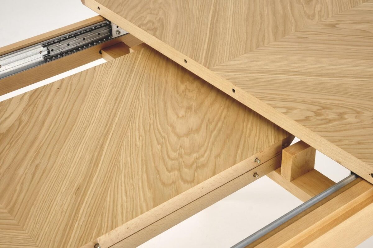 Tavolo allungabile Edmondo in legno naturale - L160-240 cm - immagine 6