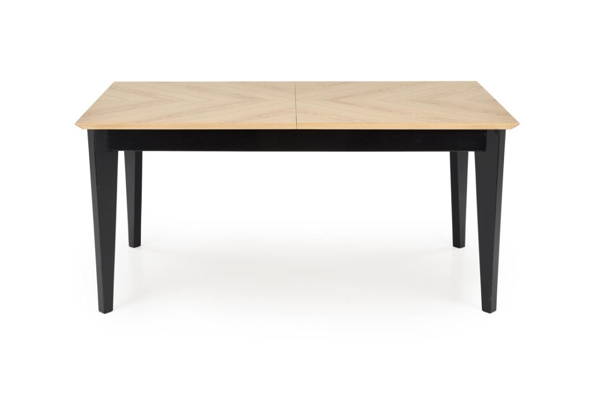 Tavolo allungabile Edmondo in rovere naturale/nero - L160-240 cm - immagine 11
