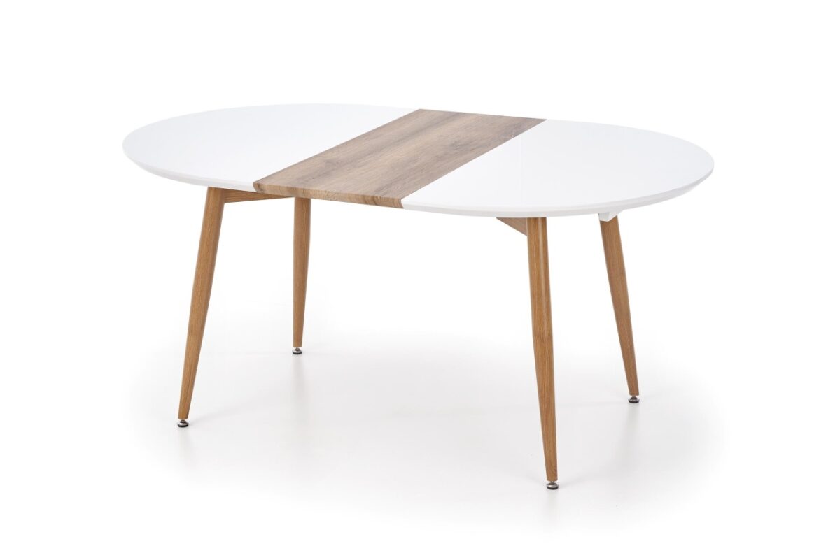Tavolo allungabile Edward in rovere miele - L 120-200 x l 100 x h 75 cm - immagine 14