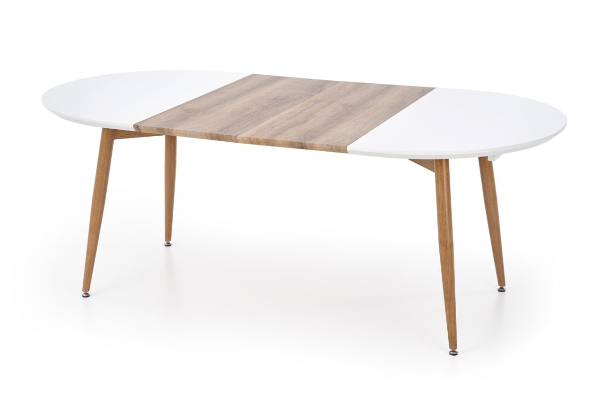 Tavolo allungabile Edward in rovere miele - L 120-200 x l 100 x h 75 cm - immagine 15