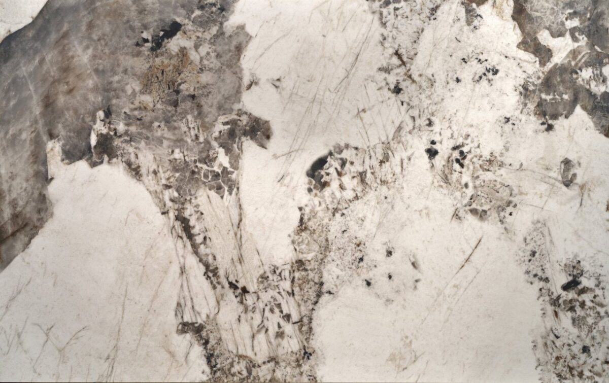 Tavolo allungabile Fernando effetto marmo bianco/nero L160-240 cm - immagine 2