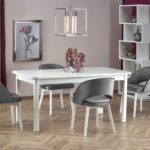 Tavolo Florian allungabile in bianco - L160-228 cm