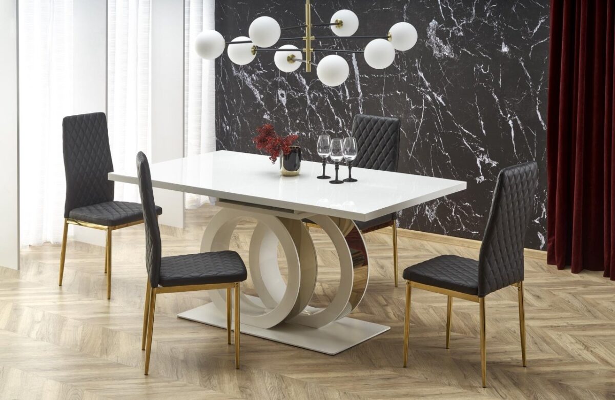 Tavolo allungabile Galardo bianco - L160-200xl90xh76 cm - immagine 8