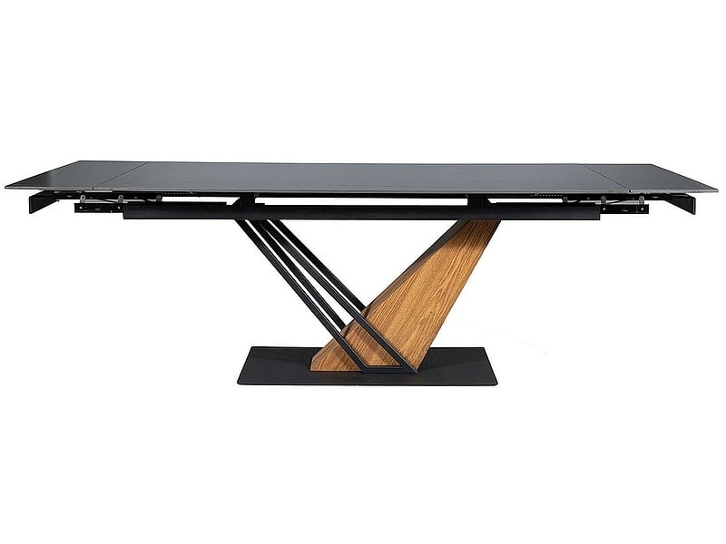 masa-extensibila-genesis-negru-frasin-l160-220-cm175581 Tavolo allungabile Genesis nero/frassino - L160-220 cm - immagine 1