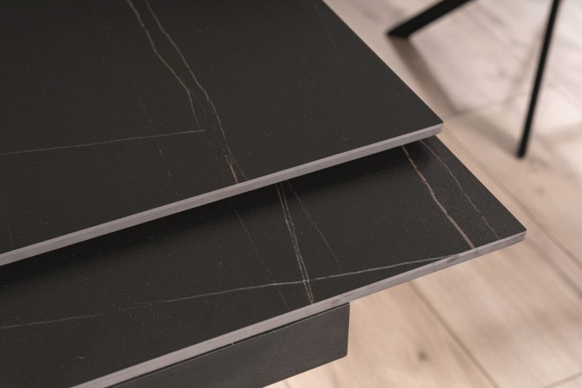 Tavolo allungabile Genesis in nero/cenere - L180-240 cm - immagine 4