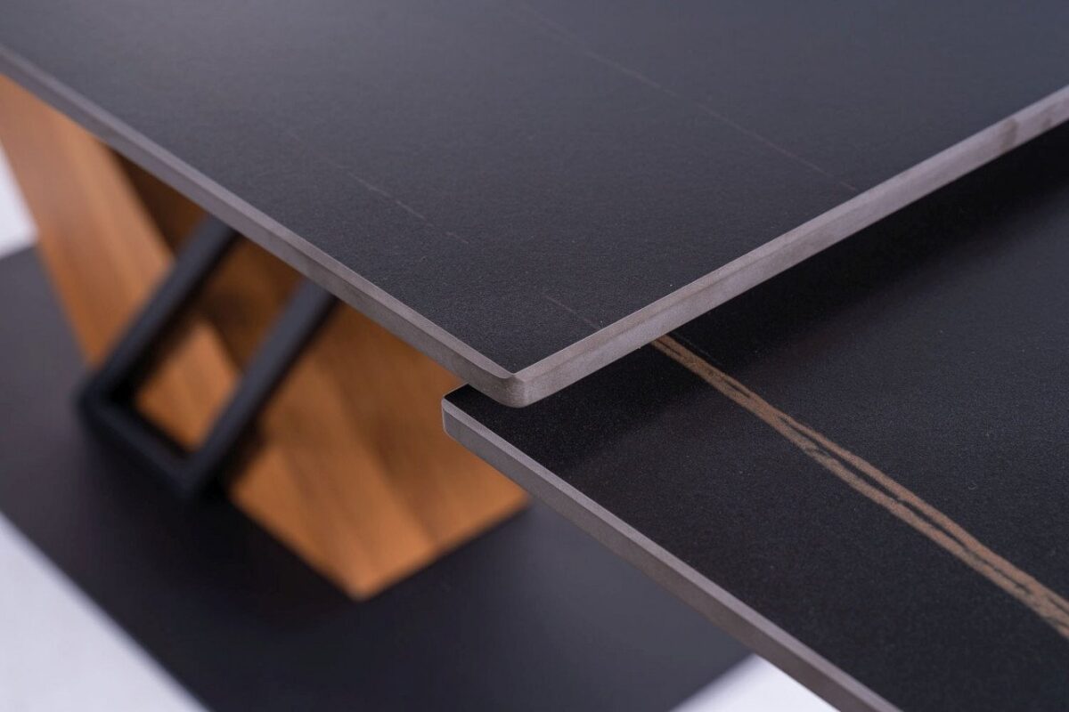 Tavolo allungabile Genesis in nero/cenere - L180-240 cm - immagine 13