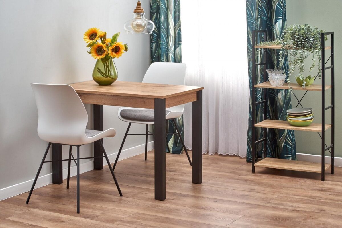 Tavolo allungabile Gino in rovere/nero - immagine 6
