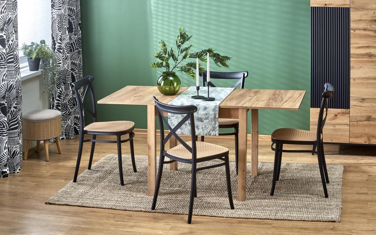 masa-extensibila-gracjan-stejar-craft-l80-160-cm101581 Tavolo Gracjan allungabile in rovere artigianale - L80-160 cm - immagine 1