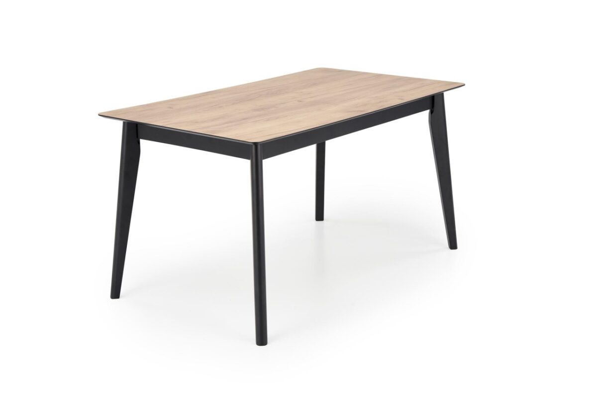 Tavolo Gulian allungabile in rovere/nero - L140-180 x L80 x H76 - immagine 9