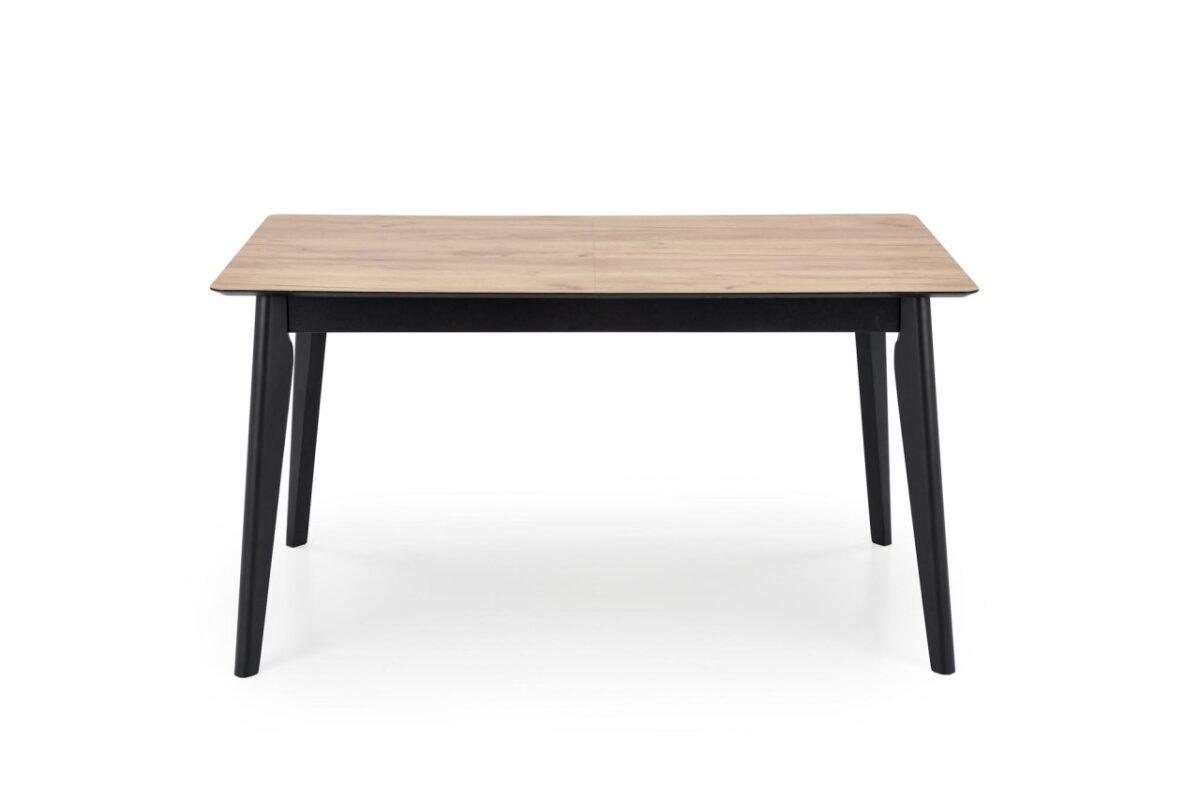 Tavolo Gulian allungabile in rovere/nero - L140-180 x L80 x H76 - immagine 10