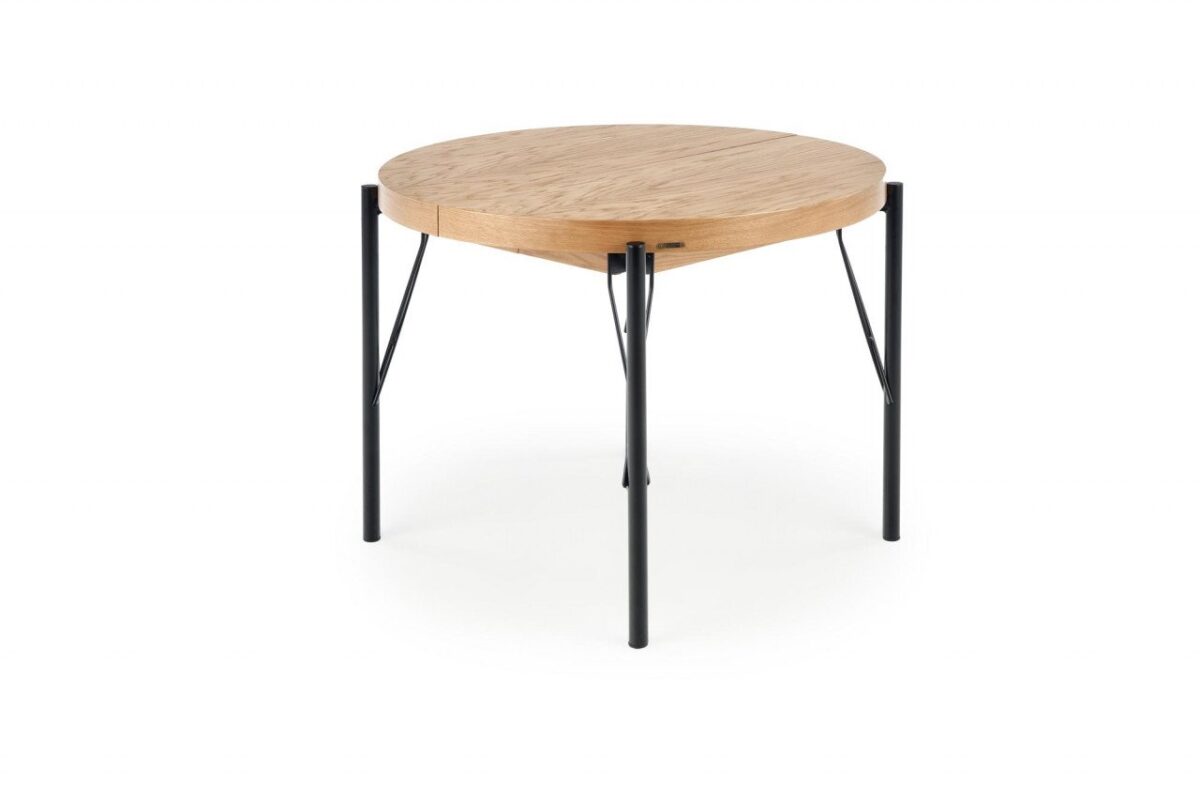 Tavolo Inferno allungabile in rovere/nero - L100-300 x L100 x H76 - immagine 16
