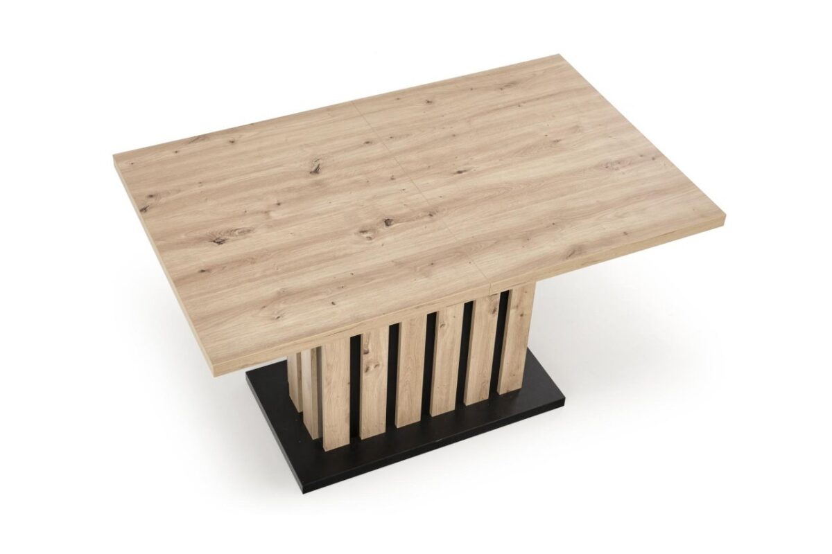 Tavolo Lamello allungabile in rovere castagno/nero - L160-210xl90xh76 cm - immagine 3