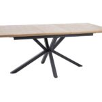 Tavolo allungabile Logan rovere/nero opaco - L160-200 cm