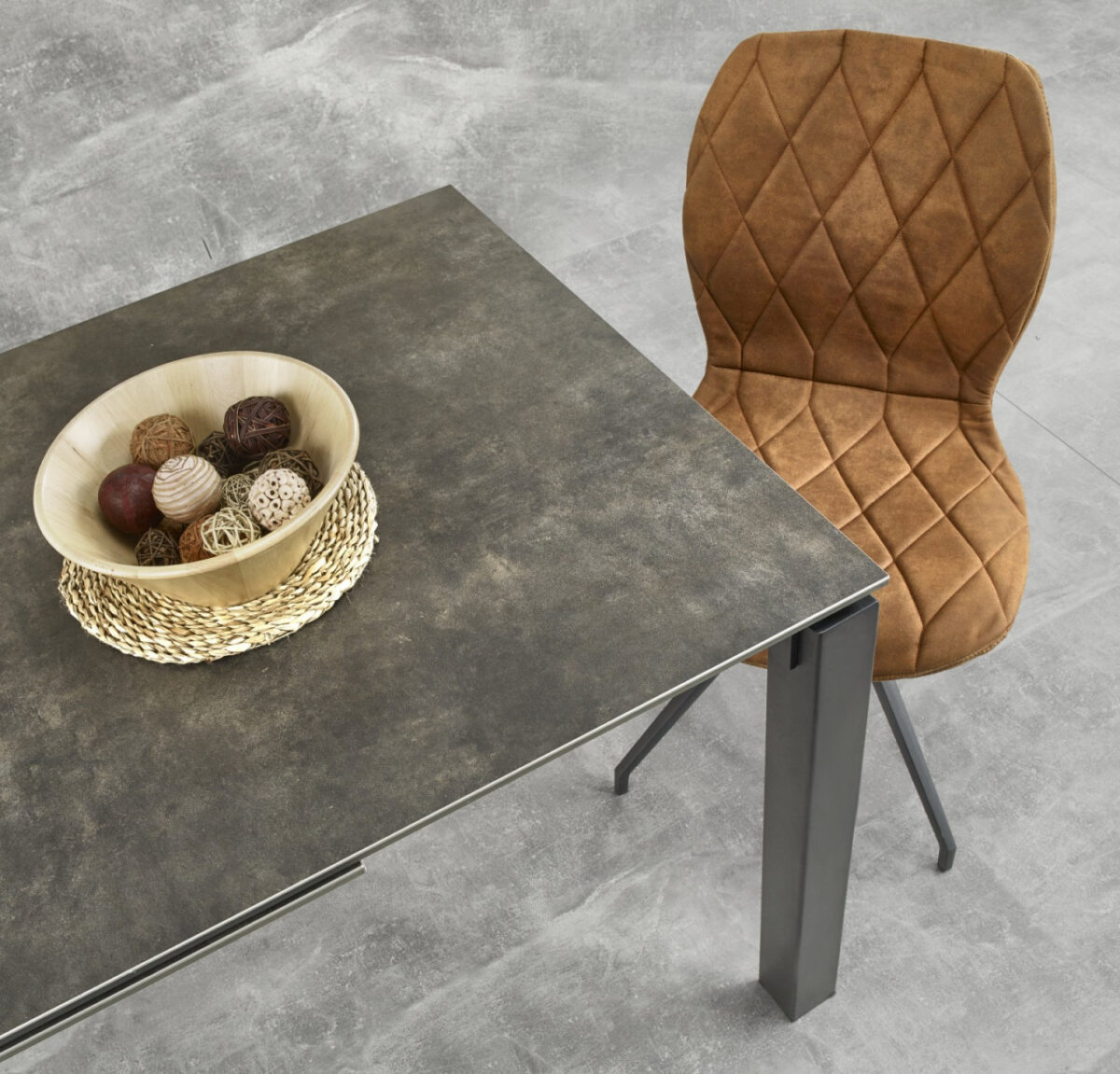 Tavolo allungabile Horizon in metallo + ceramica - L 120-180 x l 85 x h 76 cm - immagine 3
