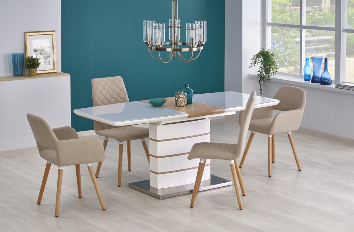 Tavolo allungabile metallo + MDF Toronto - L 140-180 x l 80 x h 76 cm - immagine 8