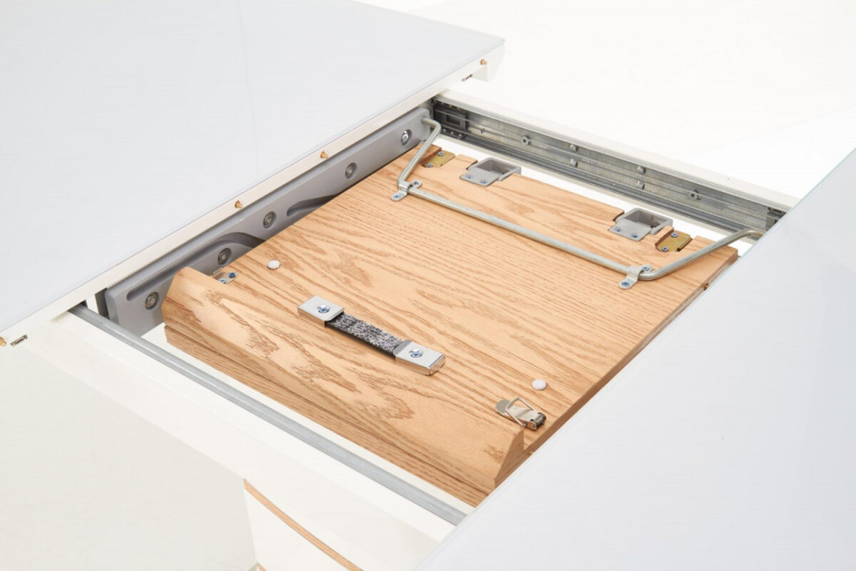 Tavolo allungabile metallo + MDF Toronto - L 140-180 x l 80 x h 76 cm - immagine 5