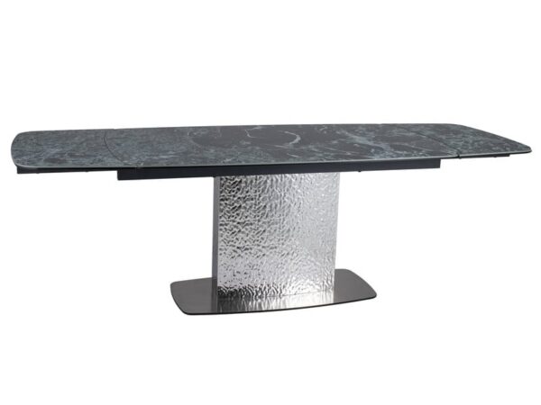 Tavolo allungabile Moncler Ceramic Alpi in verde/nero opaco - L160-240 cm