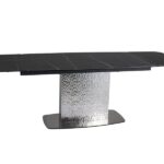 Tavolo allungabile Moncler Ceramic Sahara in nero/nero opaco - L160-240 cm