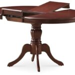 Tavolo allungabile noce scuro Olivia - L 106-141 x l 106 x h 76 cm
