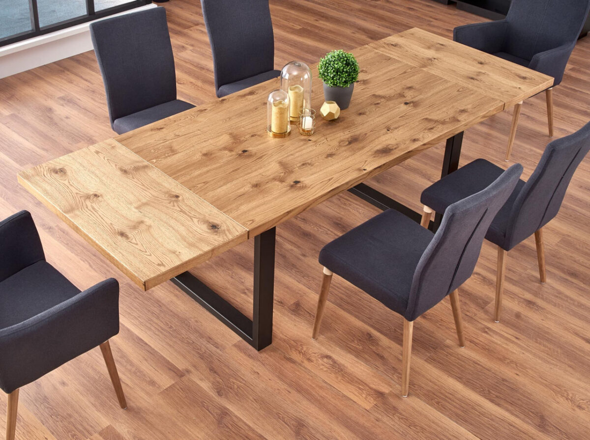 Tavolo allungabile Perez in rovere - L160/250xl90xh76 cm - immagine 8
