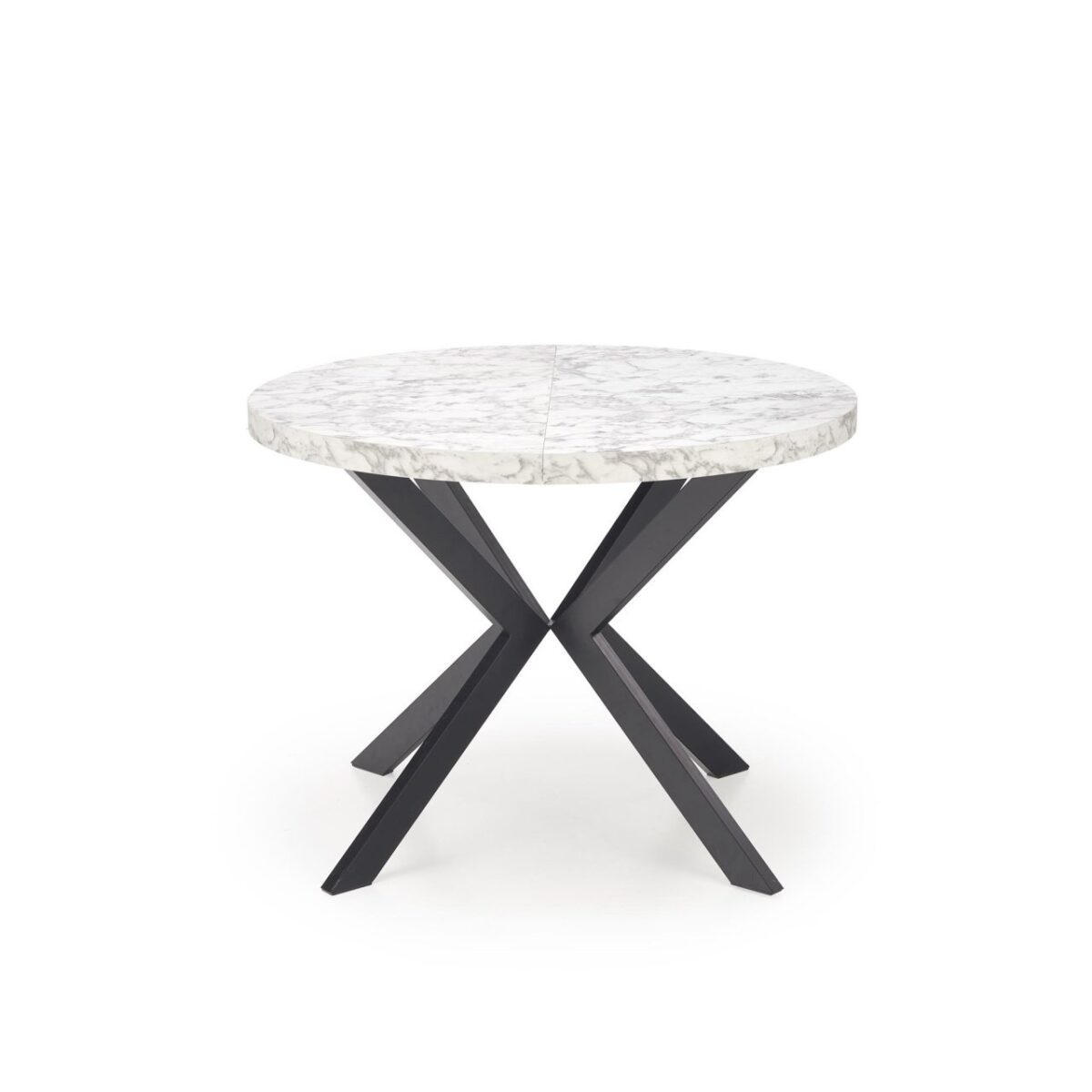 Tavolo allungabile Peroni effetto marmo bianco/nero - L100-250 cm - immagine 9