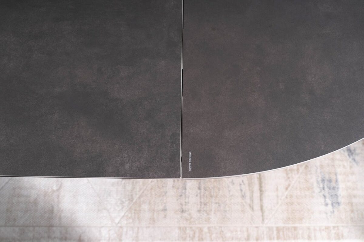 Tavolo allungabile Porto Ceramic in grigio scuro/nero opaco - L120-160 cm - immagine 7