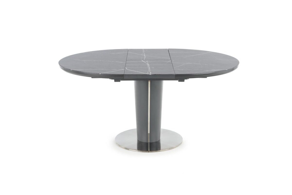 Tavolo allungabile Ricardo effetto marmo - Ø120/160x76h - immagine 17