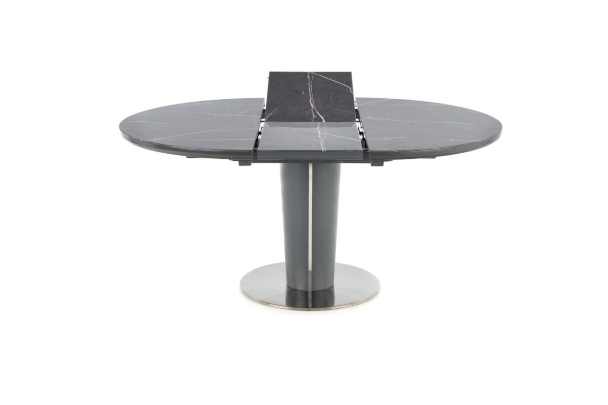 Tavolo allungabile Ricardo effetto marmo - Ø120/160x76h - immagine 24
