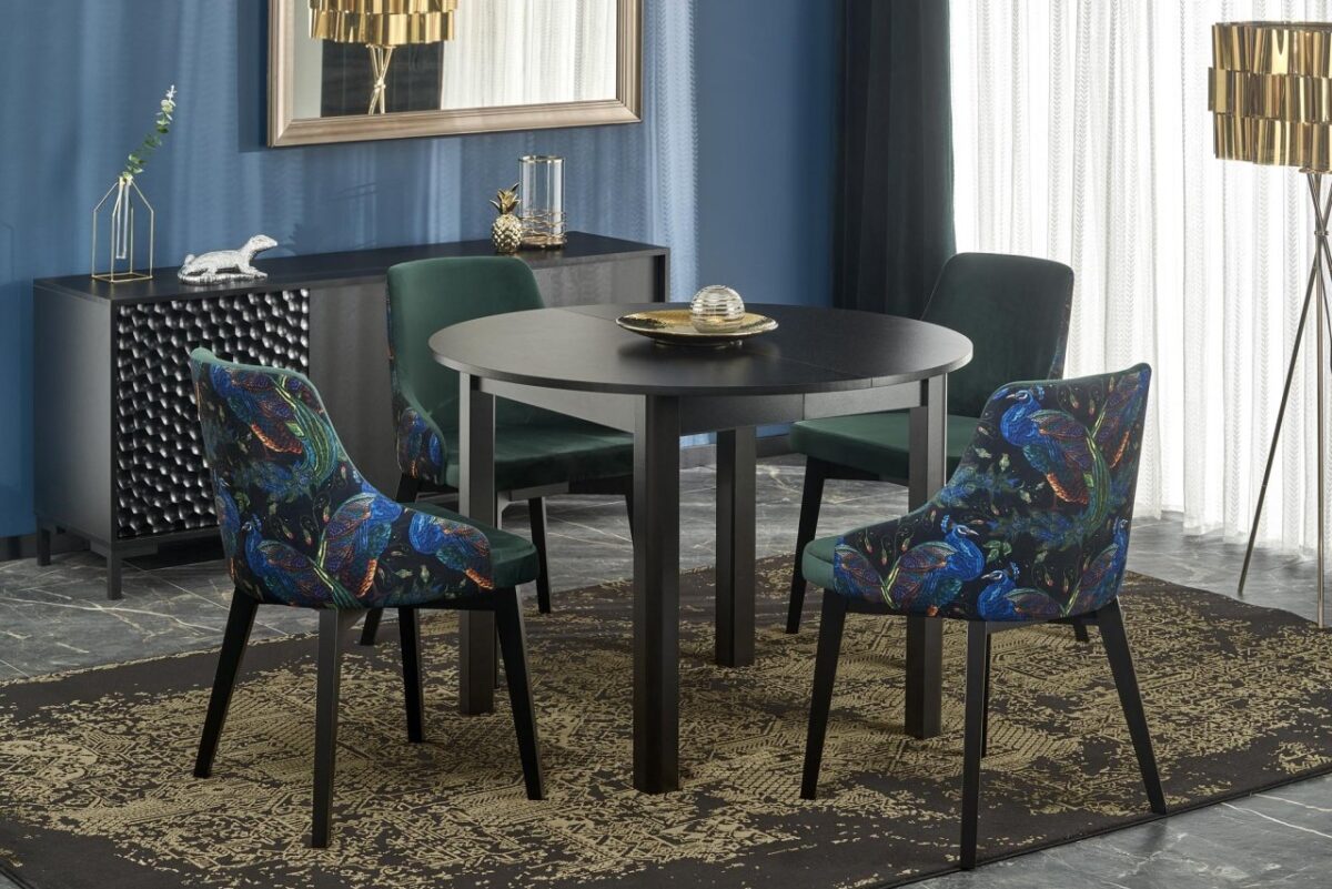 Tavolo allungabile Ringo in nero - L102-142xL102xH76 cm - immagine 10