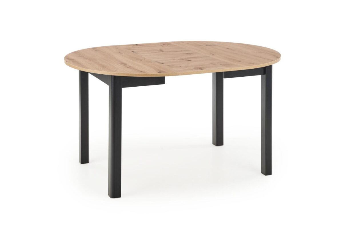 Tavolo allungabile Ringo in rovere/nero - L102-142xL102xH76 cm - immagine 17