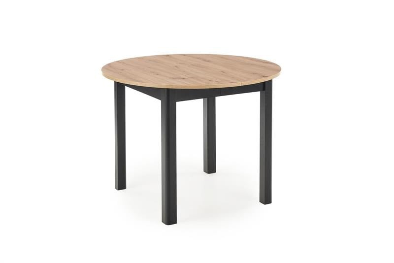masa-extensibila-ringo-stejar-negru-–-l102-142xl102xh76-cm18126 Tavolo allungabile Ringo in rovere/nero - L102-142xL102xH76 cm - immagine 1