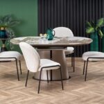 Robinson Marble Tavolo allungabile beige/cappuccino - L160-200 cm