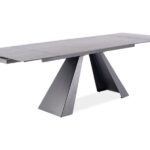 Tavolo allungabile Salvadore Ceramic grigio ANTHRACITE/nero opaco - L160-240 cm