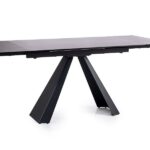 Tavolo allungabile Salvadore Ceramic II CORSO GREY/nero opaco - L120-180 cm