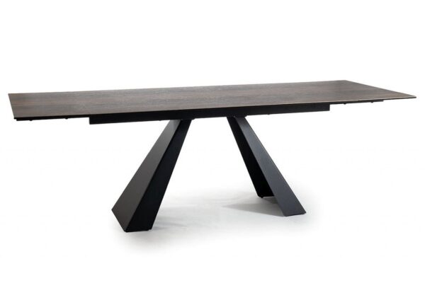 Tavolo allungabile Salvadore Ceramic LEGNO marrone/nero opaco - L160-240 cm
