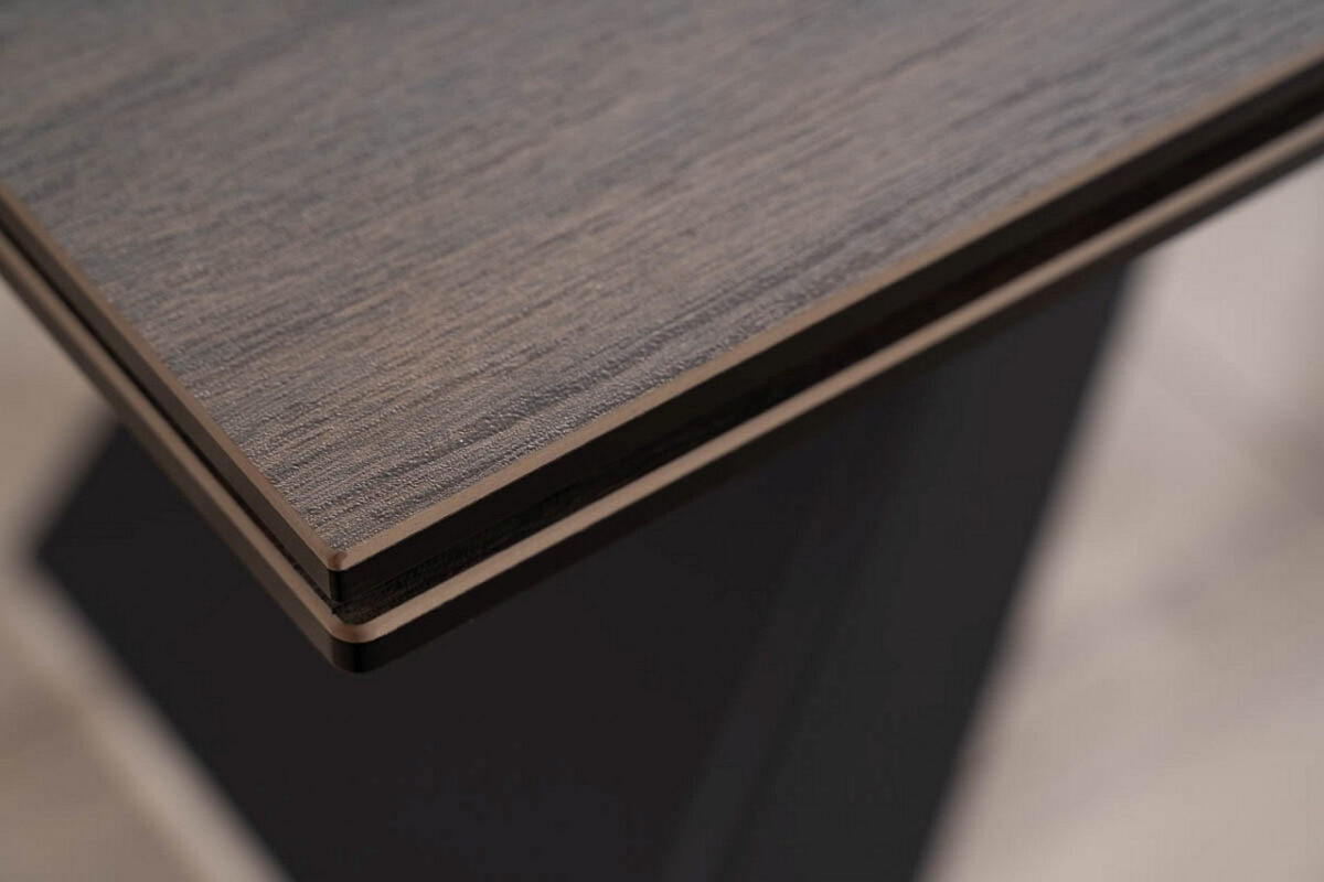 Tavolo allungabile Salvadore Ceramic LEGNO marrone/nero opaco - L160-240 cm - immagine 3