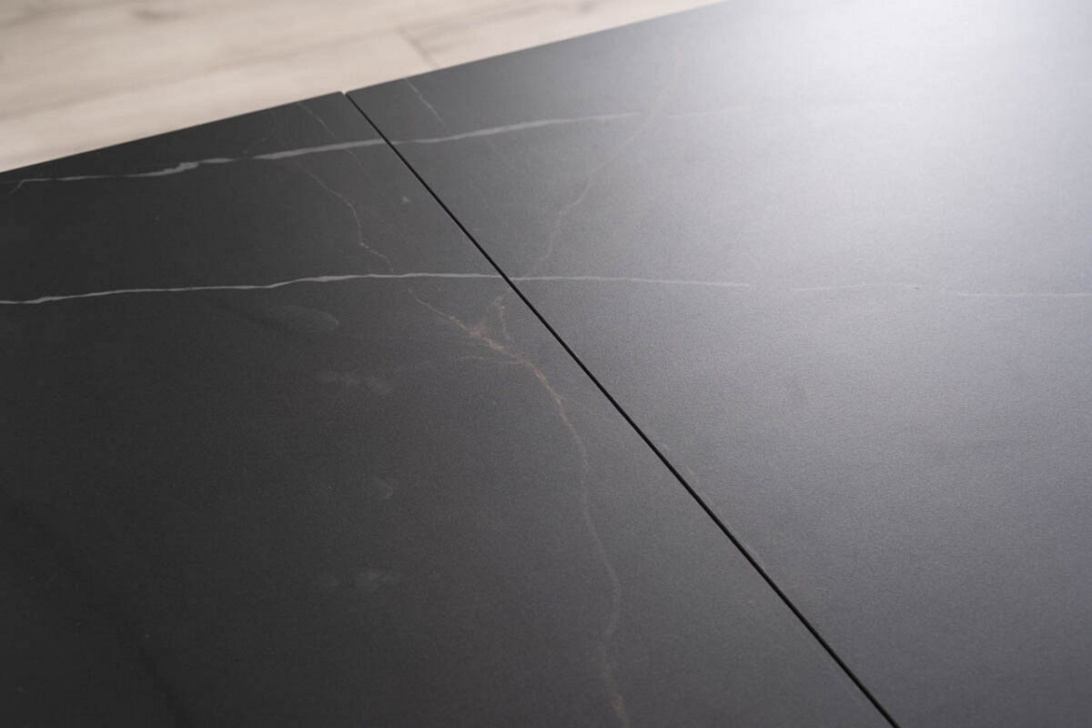 Tavolo allungabile Salvadore Ceramic SAHARA NOIR nero/nero opaco - L160-240 cm - immagine 10