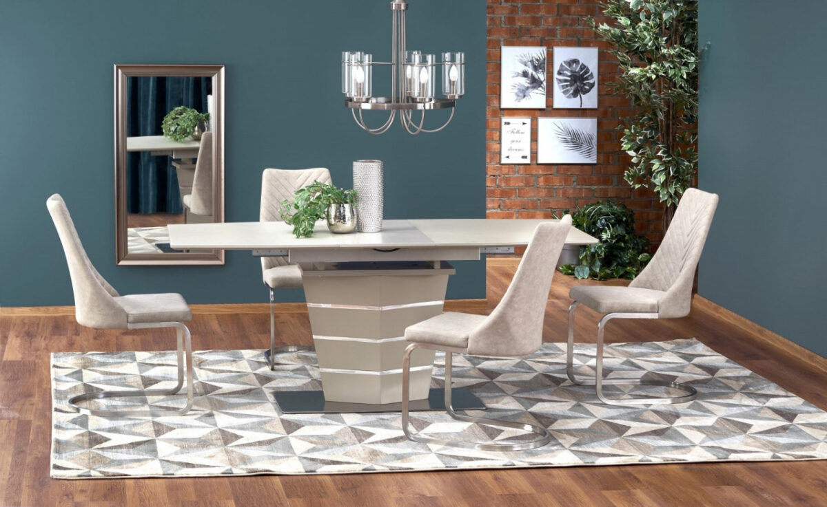 Tavolo allungabile Sorento beige - L 140-180 x l 80 x h 76 cm - immagine 7