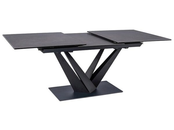 Tavolo allungabile Sorento Ceramic CORSO GREY/nero opaco - L160-220 cm
