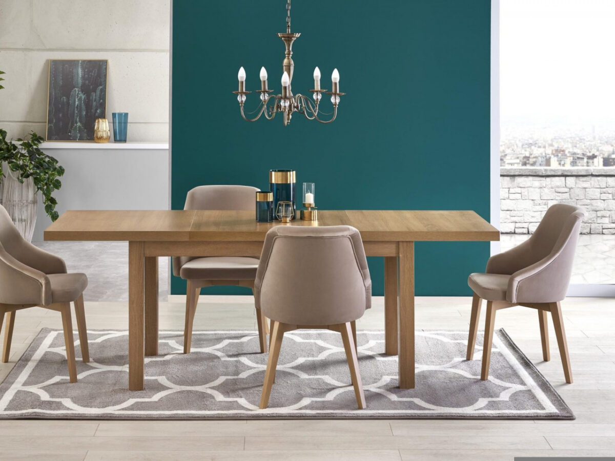 Tavolo allungabile Tiago 2 in rovere - L140/220 x l80 x h76 cm - immagine 6