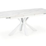 Tavolo allungabile effetto marmo Vivaldi - L160-200 cm x h78