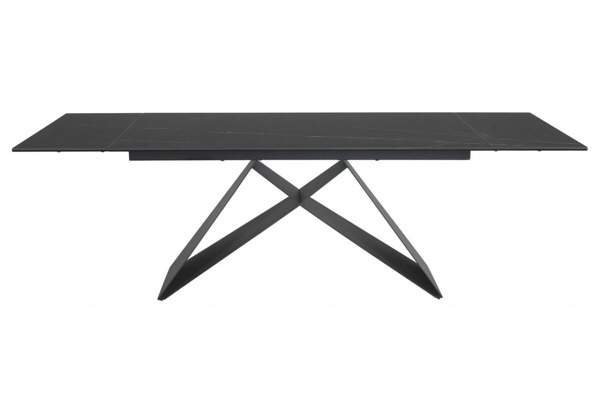 Tavolo allungabile Westin Ceramic Sahara nero/nero opaco - L160-240 cm - immagine 6