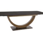 Tavolo allungabile Wilson Ceramic Ossido marrone/marrone antico - L180-240 cm