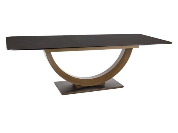 Tavolo allungabile Wilson Ceramic Ossido marrone/marrone antico - L180-240 cm
