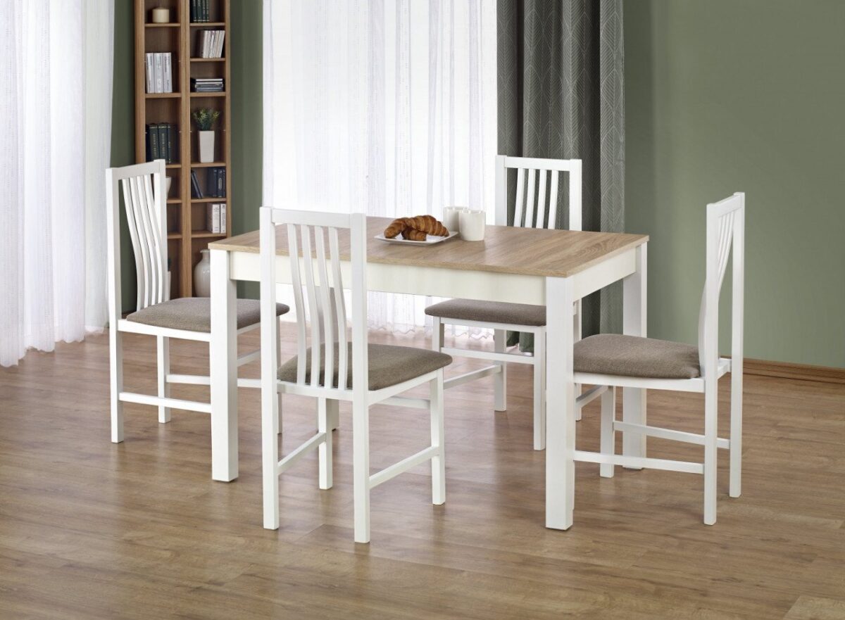 Tavolo Ksawery in rovere sonoma/bianco - L 120 x l 68 x h 76 cm - immagine 2