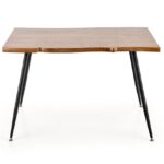 Tavolo Larson rovere natur/nero - L120xL80xH77 cm